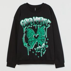 H&M Oversized Sweatshirt | Size - XL | Color - Black